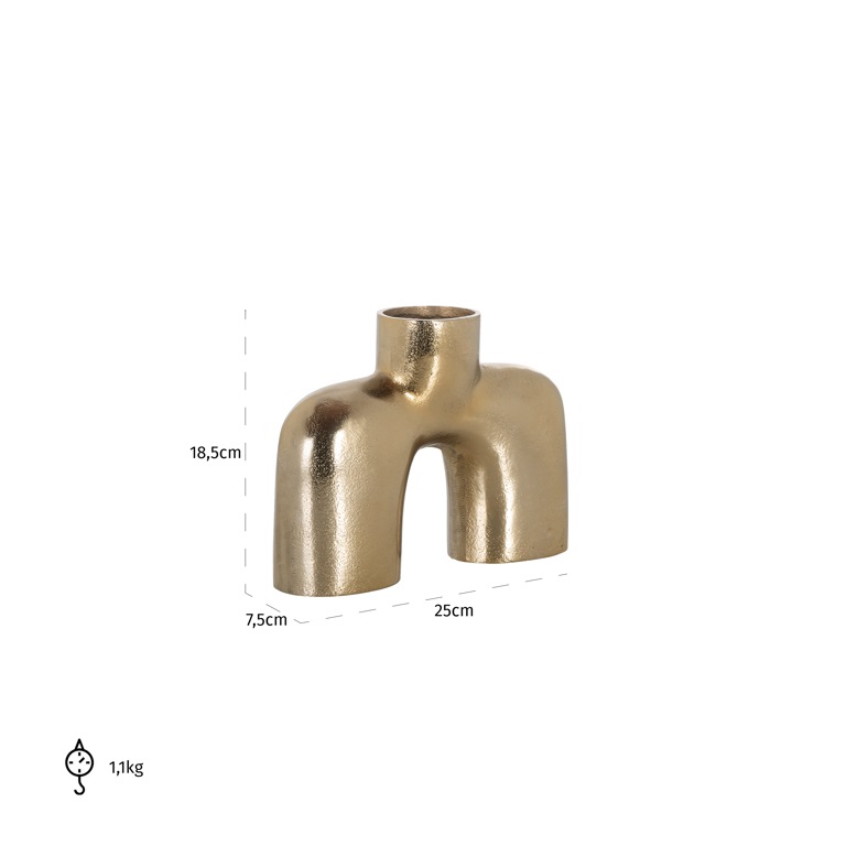 Vaso gold curvo basso - immagine 4