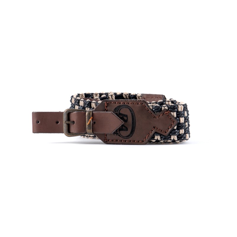 Cinghia RA SPORT C20 intrecciata in cotone e poliestere con finiture in cuoio - immagine 5