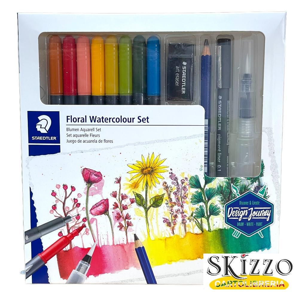 Floral Watercolour Set 12pz 61 3001-1 – Staedtler - immagine 2