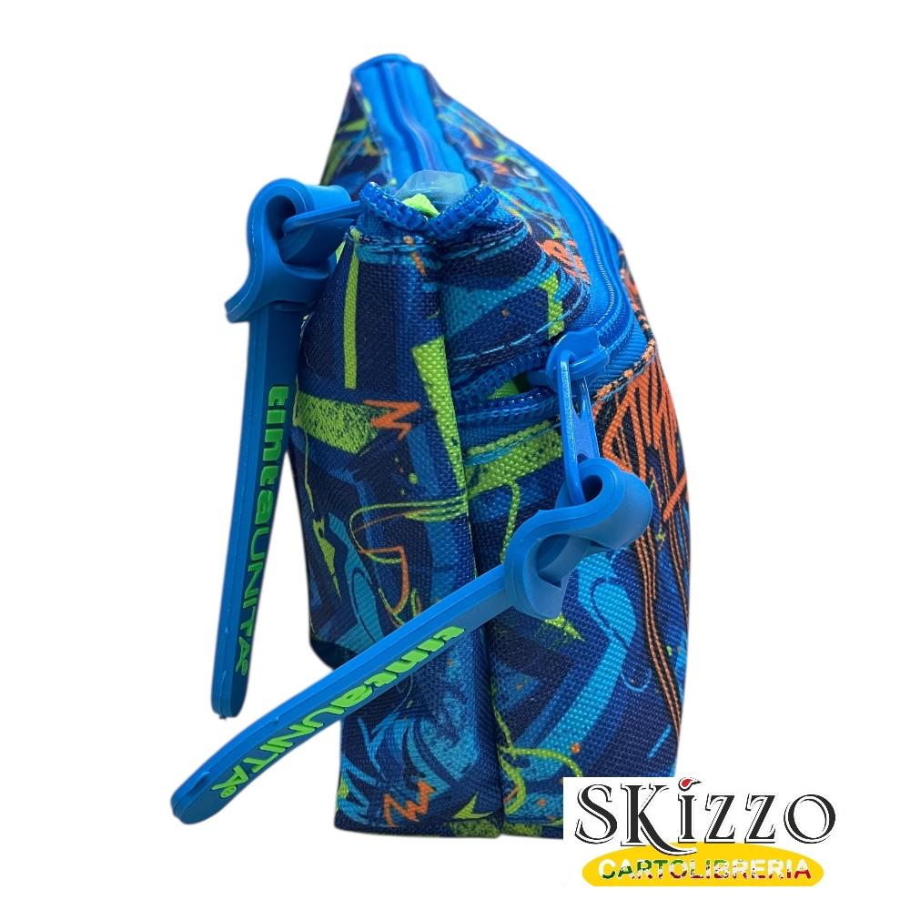 Astuccio Triangolare 2 Zip Teen “Street” – TintaUnita - immagine 4