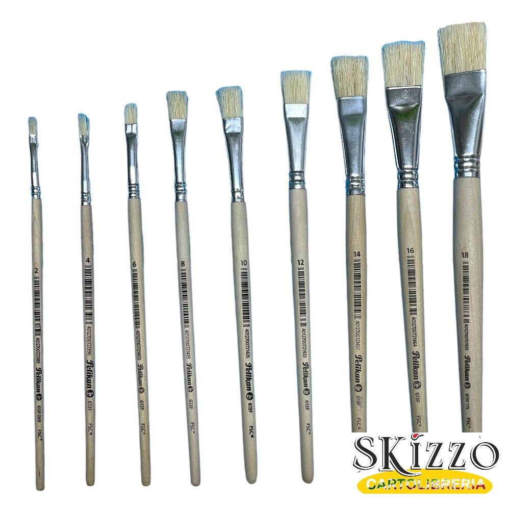 Pennello Piatto Setola di Maiale Serie 613F – Pelikan - immagine 3